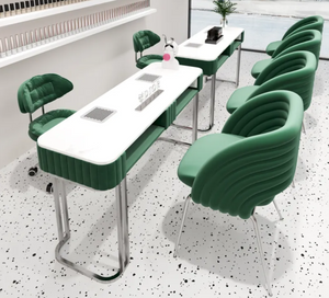 Lujoso juego de mesa de manicura y sillón doble M07