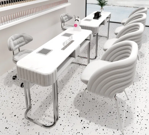 Lujoso juego de mesa de manicura y sillón doble M07