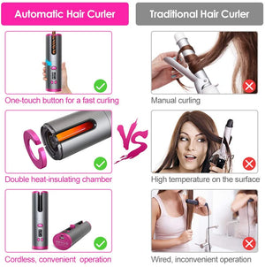 Modelador de cabelo automático sem fio