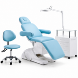 Modern Electric Facial Bed Set with Stool, Trolley & LED Lamp – 3/4 Motor Luxury Beauty Treatment Chair
