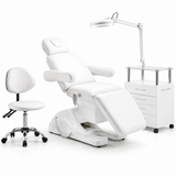 Modern Electric Facial Bed Set with Stool, Trolley & LED Lamp – 3/4 Motor Luxury Beauty Treatment Chair
