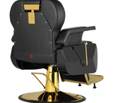 Elite Gold Barber Chair | Professional Heavy Duty Hydraulic Recliner - Palpasaonline