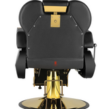 Elite Gold Barber Chair | Professional Heavy Duty Hydraulic Recliner - Palpasaonline