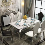 💎 Royale Luxe™ Golden Marble Dining Set – 6/8 Seater | Modern Wedding & Villa Elegance