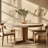 Solid Oak & Teak Wood Dining Set – Premium 4/6 Seater Table & Chairs for Home, Restaurant & Entertaining