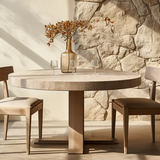 Solid Oak & Teak Wood Dining Set – Premium 4/6 Seater Table & Chairs for Home, Restaurant & Entertaining