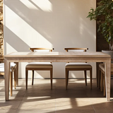 Solid Oak & Teak Wood Dining Set – Premium 4/6 Seater Table & Chairs for Home, Restaurant & Entertaining