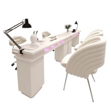 Luxurious Manicure Table & Double Sofa Chair Set M07