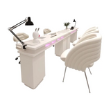 Ensemble table de manucure luxueuse et canapé double M07