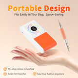 Broca para unhas ultra silenciosa – Motor sem escovas de 45.000 RPM | Broca para unhas profissional portátil e de baixa vibração (6 cores) ⚡