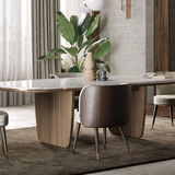 🇮🇹 Italian Grandeur: Designer Marble Dining Table – Modern Luxury for Villas & Elegant Spaces