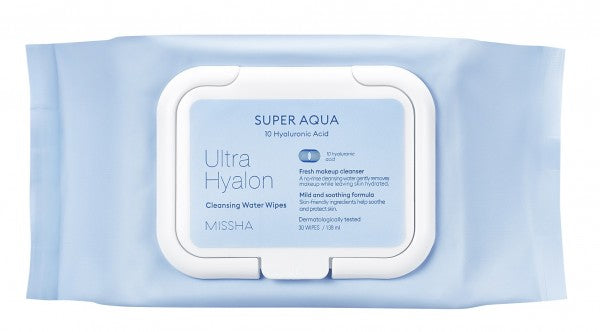 MISSHA Super Aqua Ultra Hyalron Cleansing Water Wipes - Palpasaonline