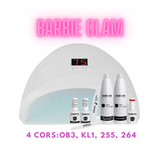 ﹝ Limited Edition ﹞Barbie Glam, Kit verniz de gel Andreia com 4 cors OB3, KL1, 255, 264