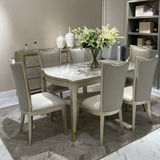 Luxury Solid Wood Dining Table Set – Maple Shadow Finish, Modern Classic Elegance for Home & Hospitality Spaces