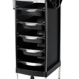 Hair-Free Plastic Salon Trolley – Anti-Clog Wheels for Easy Glide