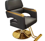 Sillón de belleza LuxLift de acero inoxidable – Sillón giratorio y elevable premium LS22