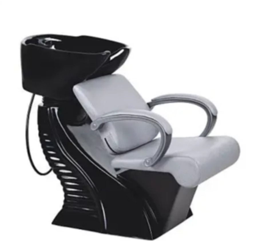 💺 LuxeFlow™ Modern Ceramic Shampoo Chair with Wash Basin