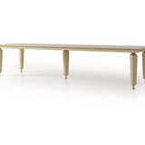 🍽️ The Transforming Touch: Modern White Stone Marble Dining Set – Foldable & Extendable Luxury for 6–12 Guests