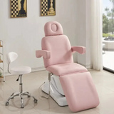 SereniGlow™ White Electric Spa Bed – 3-Motor Lash & Massage Table for Modern Salons