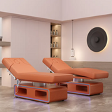 GlowPro™ 3-Motor Electric Spa Bed – Multifunctional Facial & Massage Table with Built-In Lamp