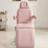 SereniGlow™ White Electric Spa Bed – 3-Motor Lash & Massage Table for Modern Salons