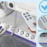 LuxeWhite™ 4-Motor Electric Spa & Lash Bed – Modern Reclining Facial & Massage Table
