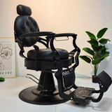 BlackTitan Barber Chair – All-Black Belmont-Inspired Barber Chair B54