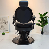 BlackTitan Barber Chair – All-Black Belmont-Inspired Barber Chair B54