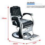 Streamline Black Barber Chair – Portable Professional Men’s Salon Essential P24