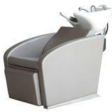 Electric Women's Salon Backwash Shampoo Chair with White Tilting Bowl