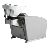 Electric Women's Salon Backwash Shampoo Chair with White Tilting Bowl