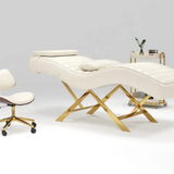 SculptEase Curved Facial Bed – Modern Folding Massage Table for Salon & Spa