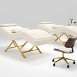SculptEase Curved Facial Bed – Modern Folding Massage Table for Salon & Spa