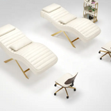 SculptEase Curved Facial Bed – Modern Folding Massage Table for Salon & Spa