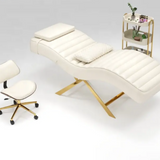 SculptEase Curved Facial Bed – Modern Folding Massage Table for Salon & Spa