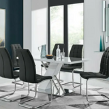 Antique-Inspired Modern Dining Table & Chairs Set – Elegant Design for Every Space