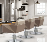 Opulence Complete: Luxury Salon Chair & Shampoo Chair Set for Barber Salon B14