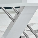 Antique-Inspired Modern Dining Table & Chairs Set – Elegant Design for Every Space