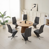 Nordic Minimalist Extendable Oval Dining Table – Modern Rustic Wooden Design for Home, Hotel & Apartment