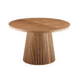 Nordic Minimalist Extendable Oval Dining Table – Modern Rustic Wooden Design for Home, Hotel & Apartment