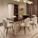 🇫🇷 French Flair: Light Luxury Marble Dining Set – Modern Designer Elegance for 6 or 8 Seats