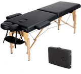 NaturEase : Lit de massage spa réglable en bois – Confort portable et pliable