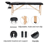 NaturEase: Adjustable Wooden Spa Massage Bed – Portable & Foldable Comfort