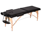 NaturEase : Lit de massage spa réglable en bois – Confort portable et pliable