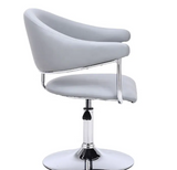 Silla de barbero giratoria UrbanElegance – Sofisticación de cuero moderna UE45