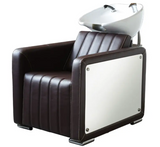 Deluxe Backwash Shampoo Chair and Bowl - Premium Barber and Salon Unit