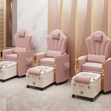Luxury Pink & White Pedicure Chair for Nail Salon - Palpasaonline