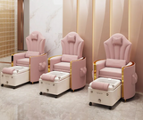 Luxury Pink & White Pedicure Chair for Nail Salon - Palpasaonline