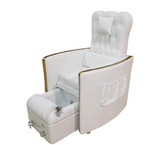 Luxury Pink & White Pedicure Chair for Nail Salon