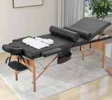 Cama de masaje triple FlexiFold Pro - Mesa de spa de altura ajustable F15